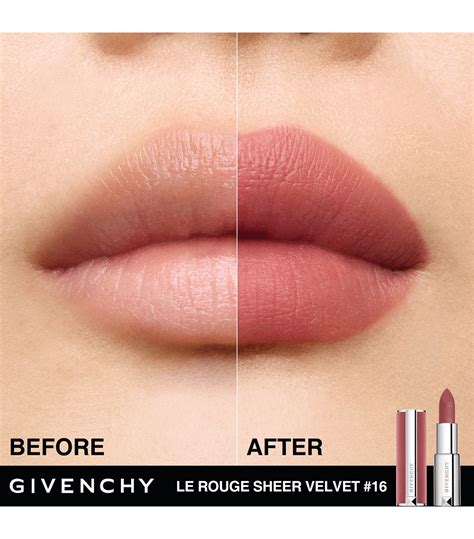 givenchy le rouge sheer velvet n16